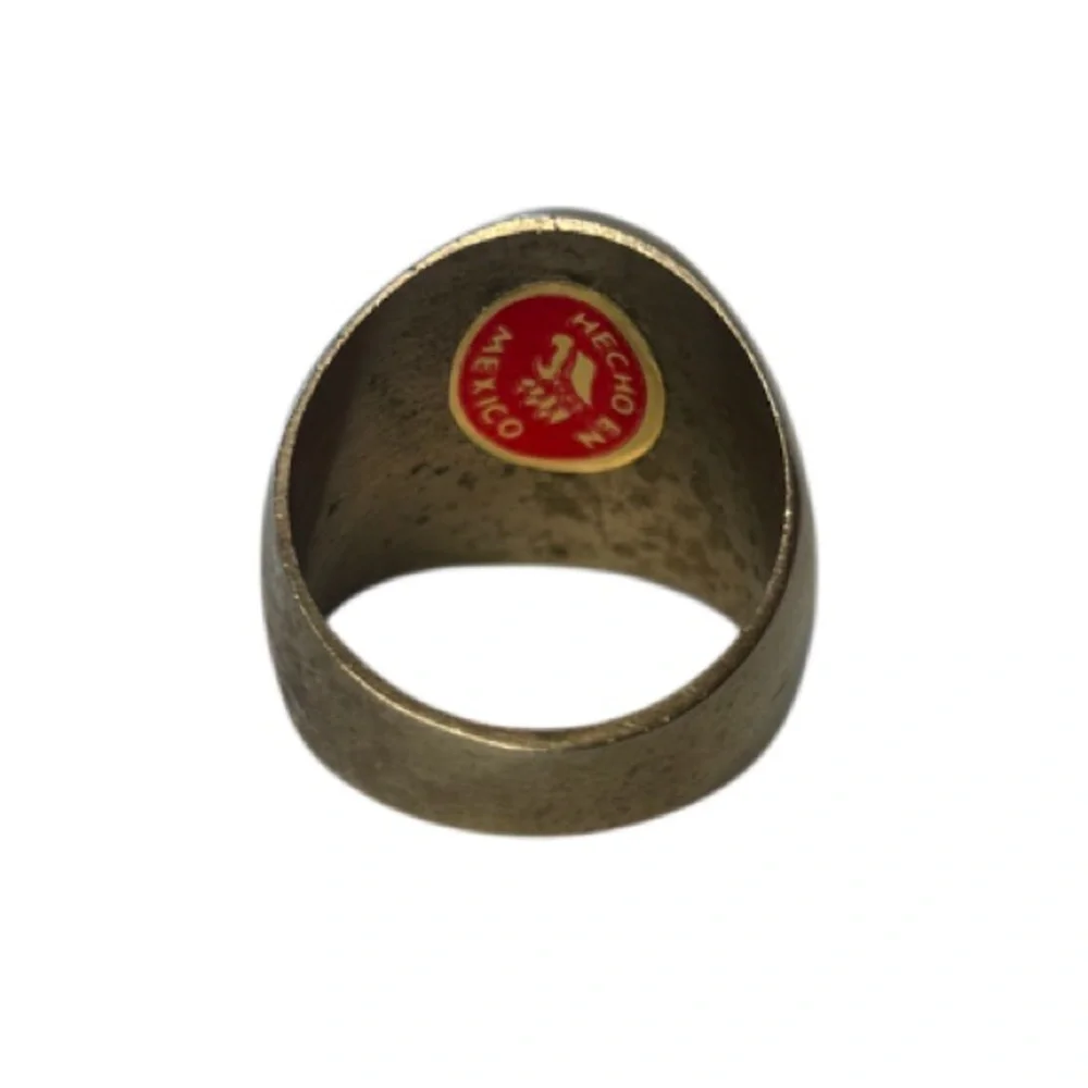 Vintage Mens Ring Mexican Silver Genuine Black Onyx Luxury Handcrafted Chunky
